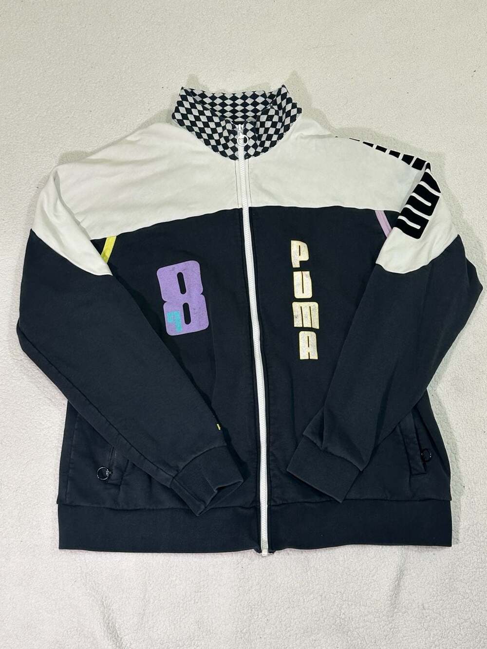 Puma x Diamond Supply Co. Colorblock Checkered Track Jacket Size XL